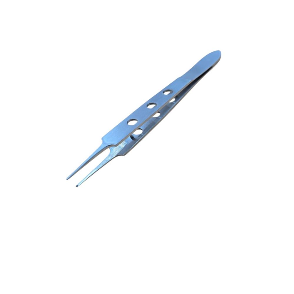 Bishop-harmon Tissue Forcep - Stainless Steel, 86-90 Mm Length, Silver | Features 12 Teeth Jaws, Flat Handle, Micro Platform For Precision Handling