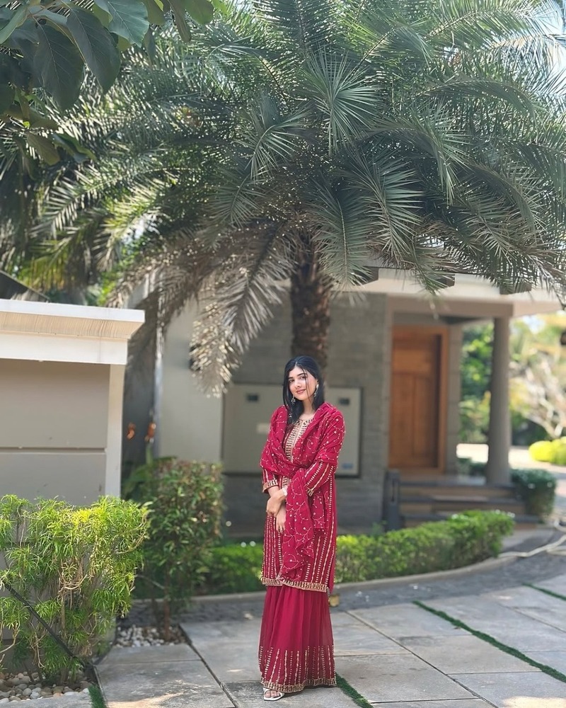 Festival Special Lunching New Sharara Pair With Dupatta - Design: Plain
