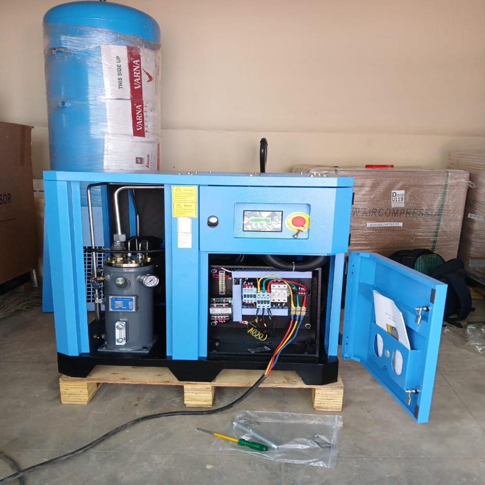 फिक्स्ड स्पीड 7.5kW / 10hp स्क्रू कंप्रेसर