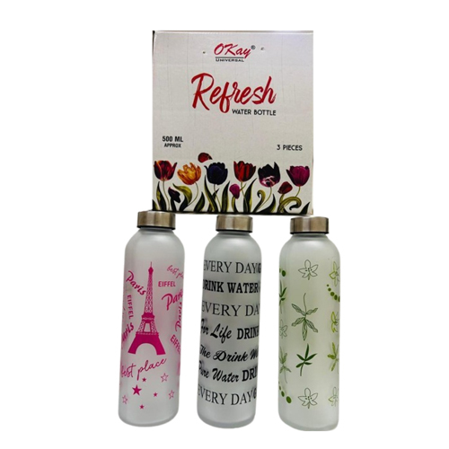 500ml 3 टुकड़े पानी की बोतल