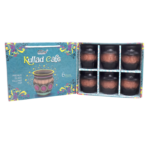 6Pcs Kullad Set - Color: Multicolor