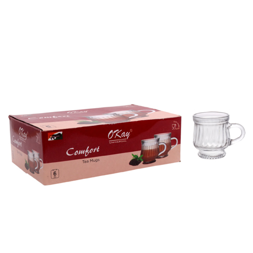 Thum 6Pcs Coffee Mug - Color: Transparent