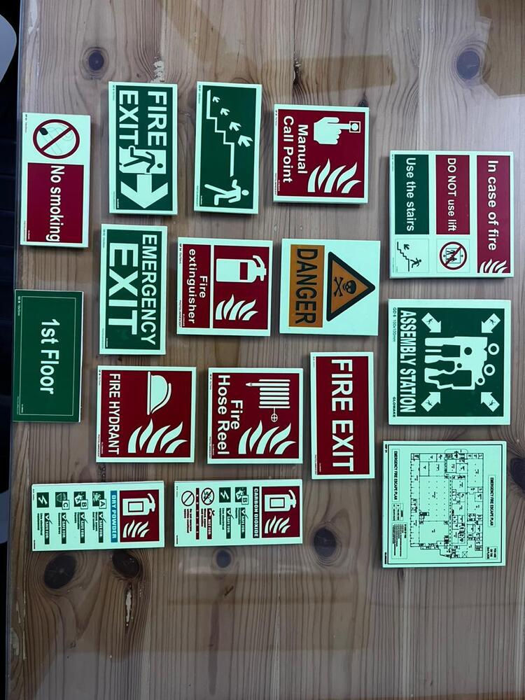 Fire Safety Stickers - Color: Multi