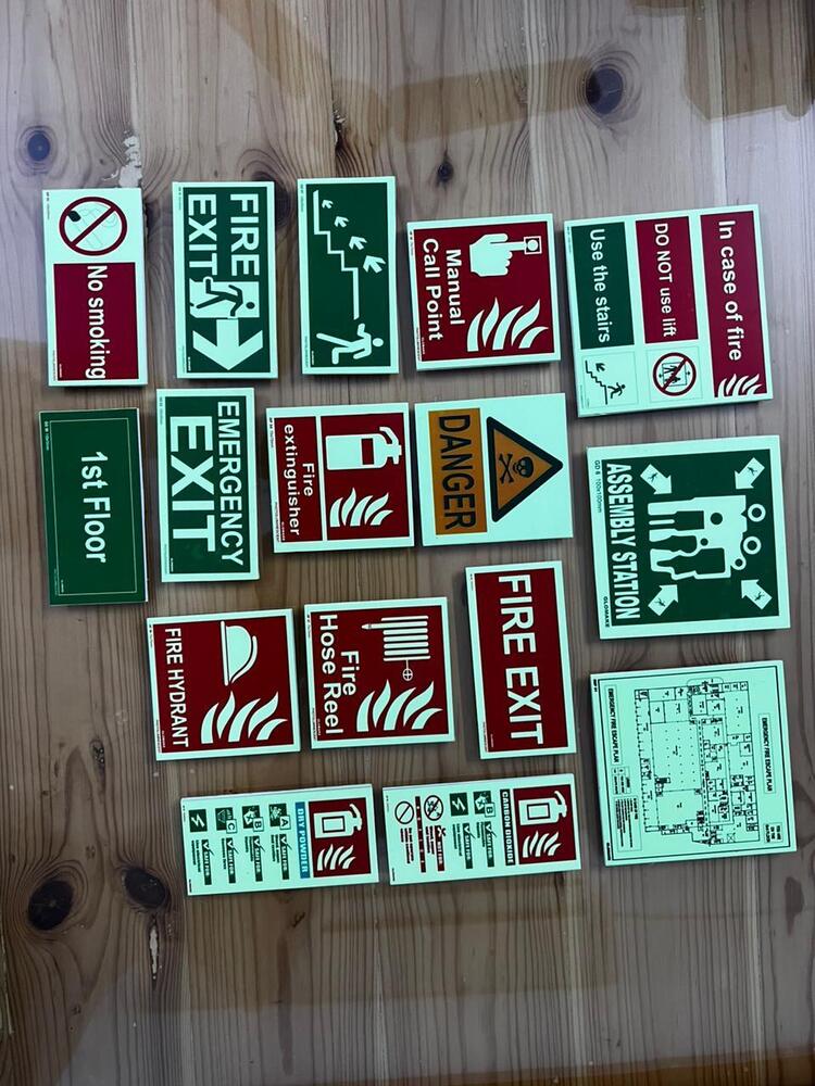 Fire Safety Stickers - Color: Multi