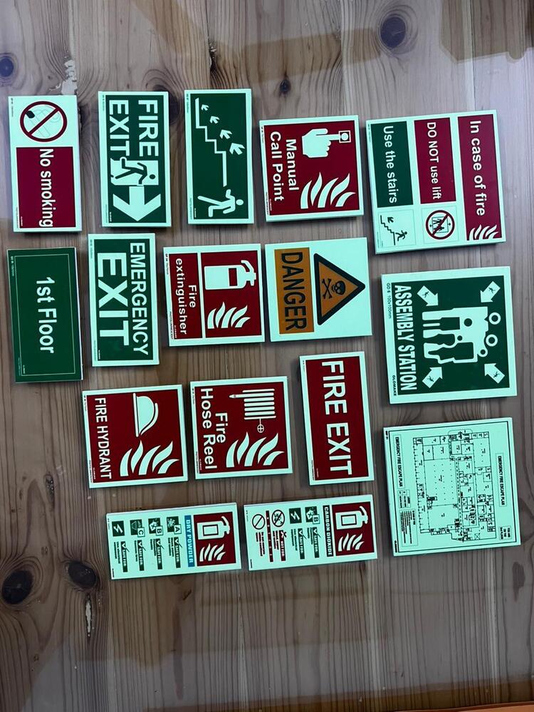 Fire Safety Stickers - Color: Multi