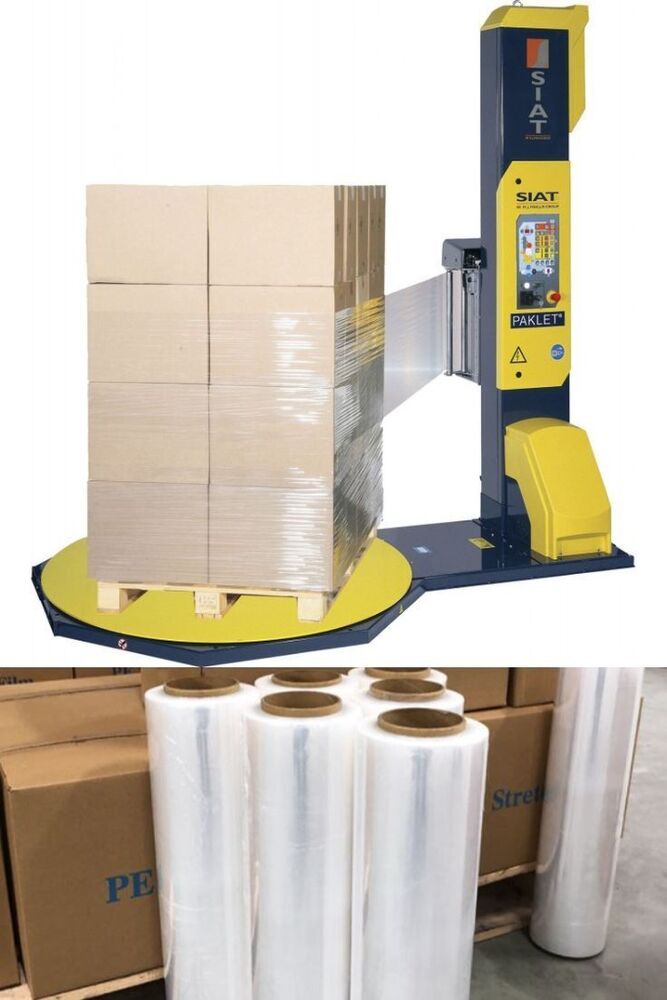 White Stretch Wrapping Film - Hardness: Rigid