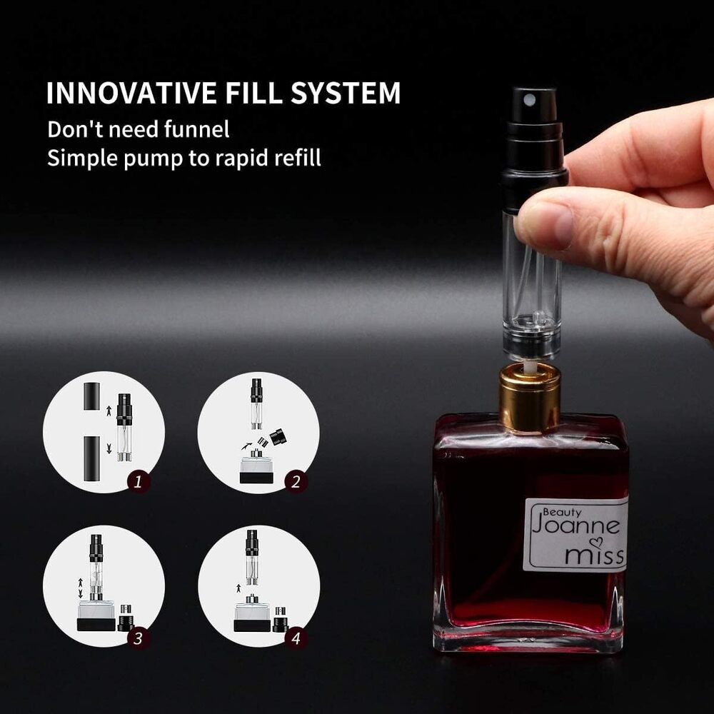 Perfume Refillable Spray Bottle - Capacity: 10 Milliliter (Ml)