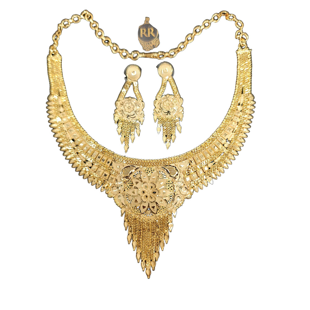 Short Forming Gold Necklace - Color: Golden