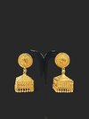 Fancy Copper Chain Jumka - Color: Golden