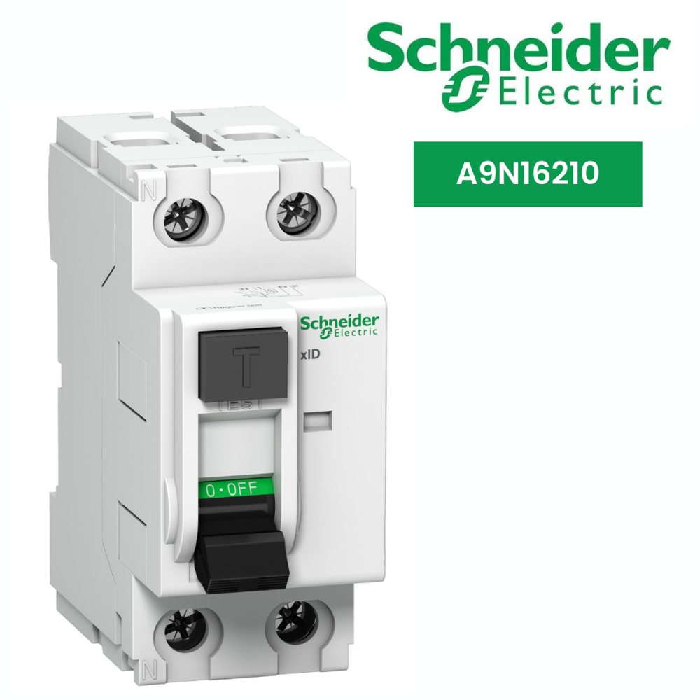 A9N16210-Acti 9 xID residual circuit breaker - 63 A - 2P - 300mA class AC instantaneous