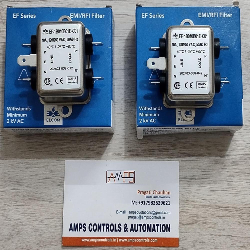 Elcom Ef-1b010b01e-c01. Emi Filter - Shape: Round