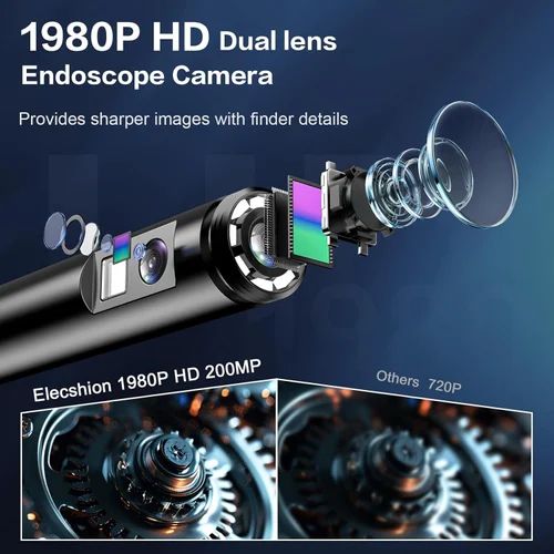 3 In 1 Endoscope Camera - Color: Black
