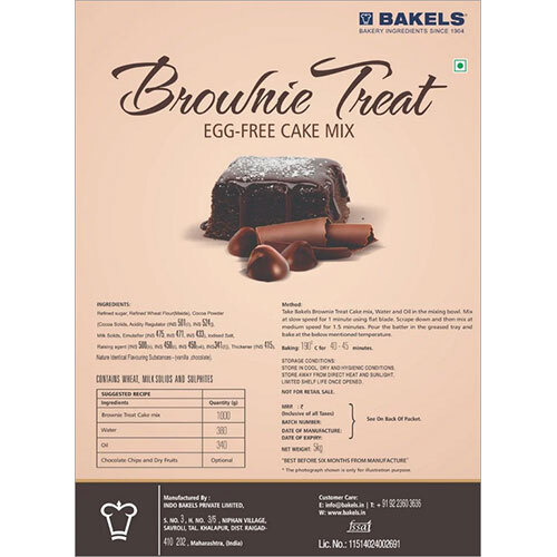 Bakels Chocolate Cake Premix - Application: Food