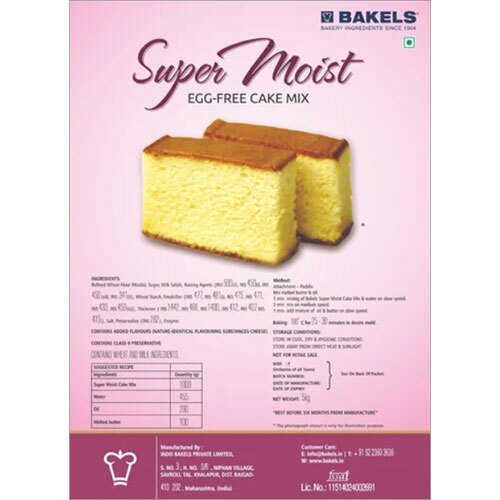 Eggless Chocolate Cake Mix - Application: Food