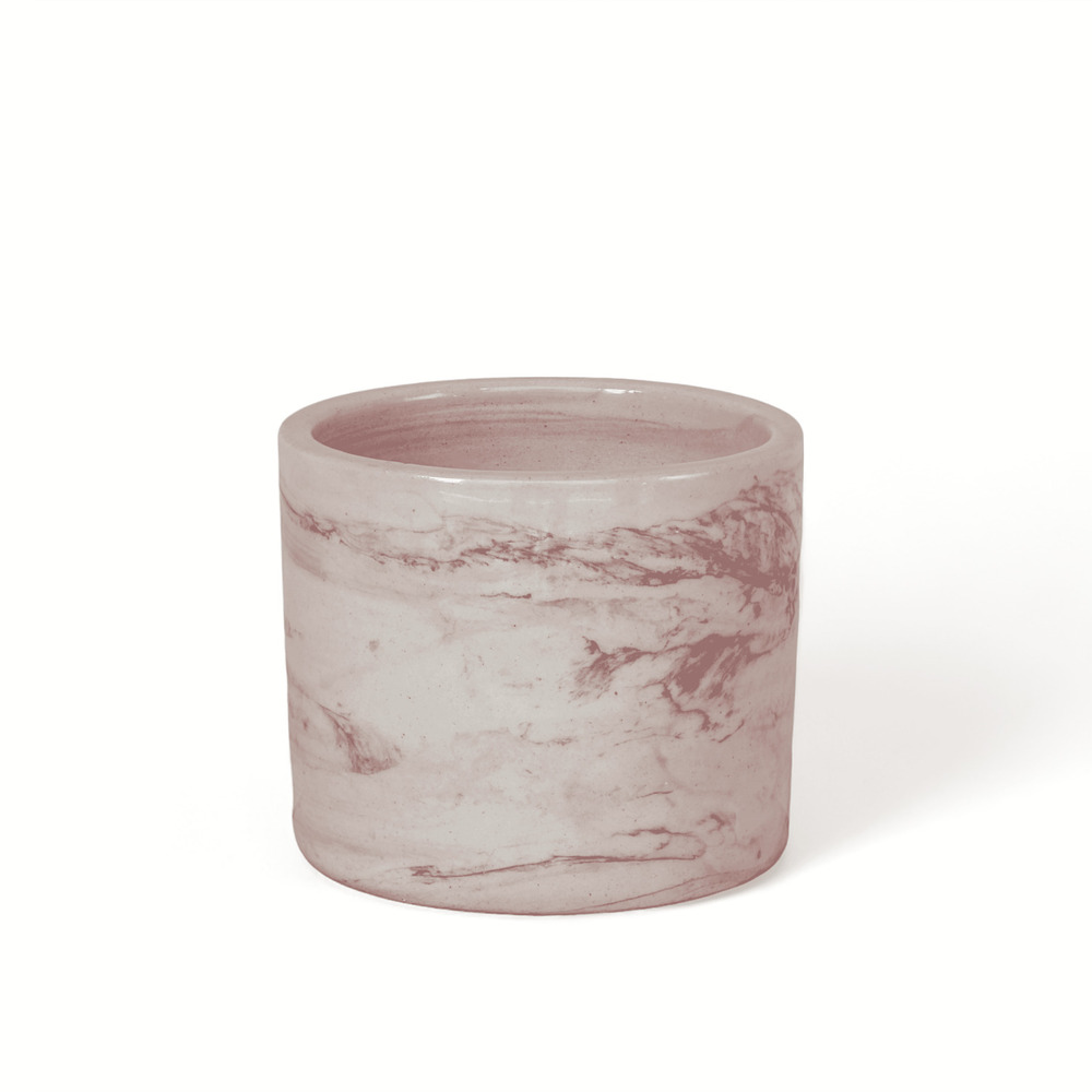 Marbela Cylndro Ceramic Small Pots - Color: Various Available