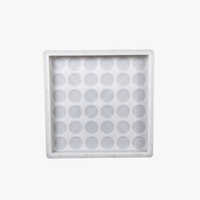 Batasha 10x10 Inch Plastic Interlocking Tile Mould - Color: As Per Demand