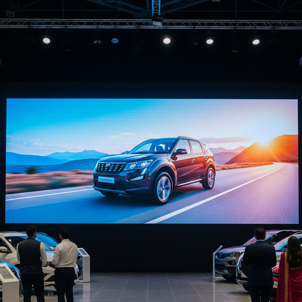 Led Video Wall For Car Showroom - Features: High Brightness