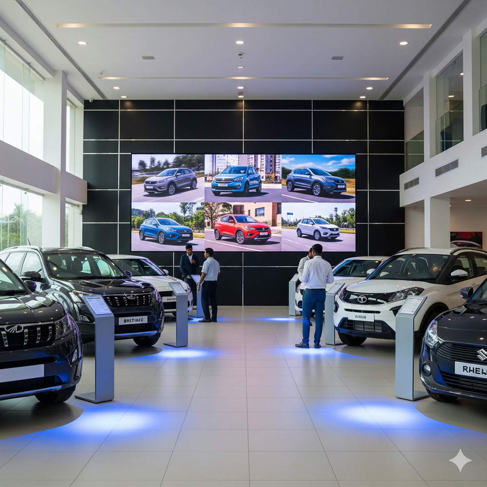 LED Video Wall For Car Showroom