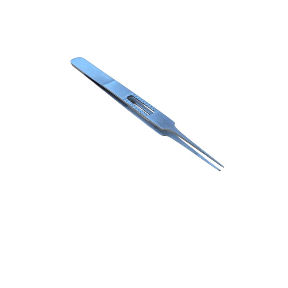 Micro Fine Tooth Forcep 6 Inch - Stainless Steel, 6 Inch Size, Silver Color | Lightweight Design, Ergonomic Handle, Ultra-fine Serrated Tips