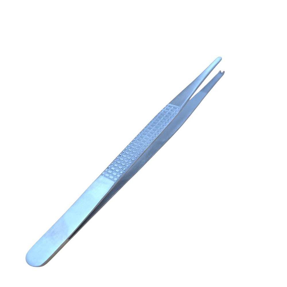 Bonney Forcep - Stainless Steel, Standard Size, Silver - Manual Operation, Polished Finish, Heavy-Duty Grasping of Fibrous Tissues