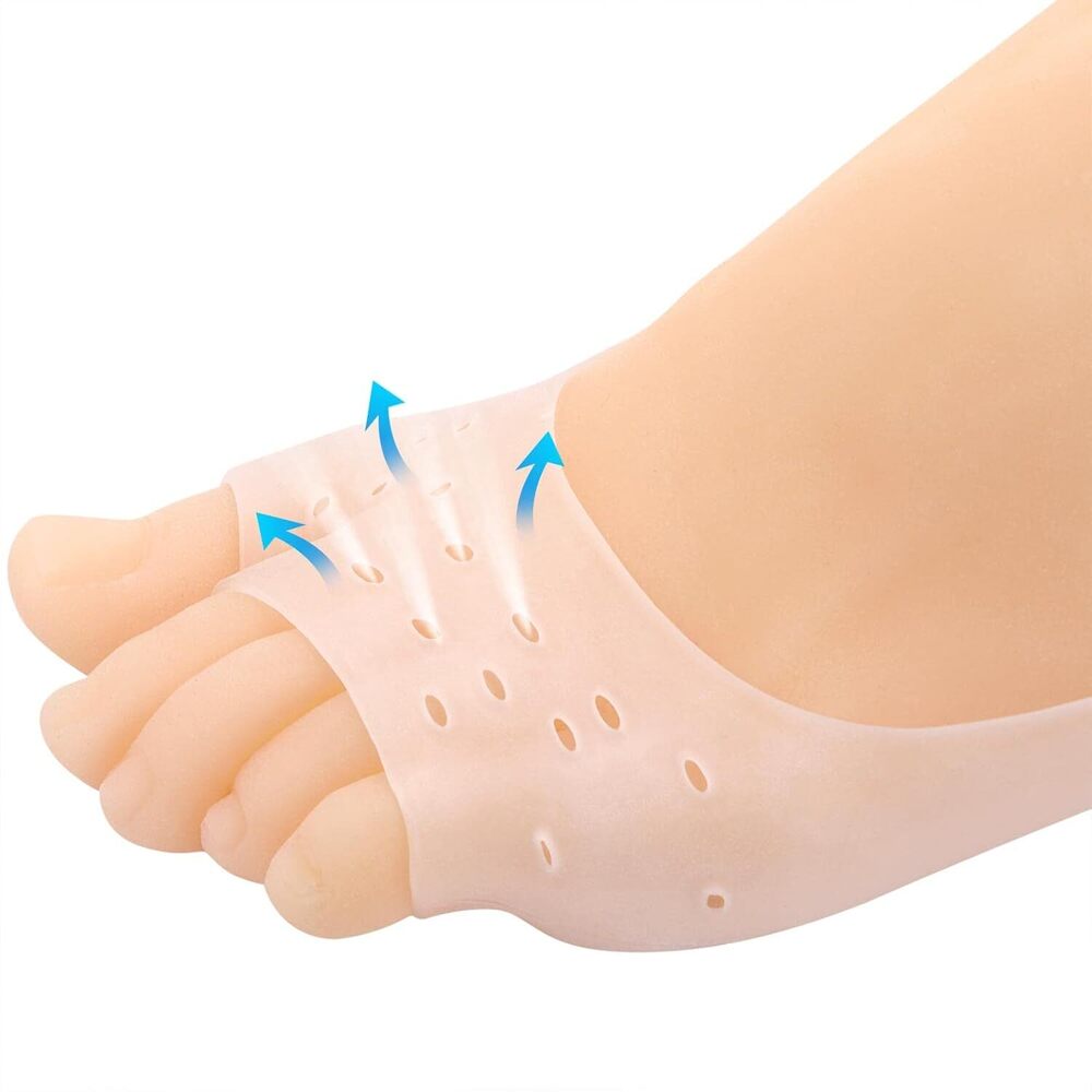 Silicone Half Heel Socks - Color: Transparent
