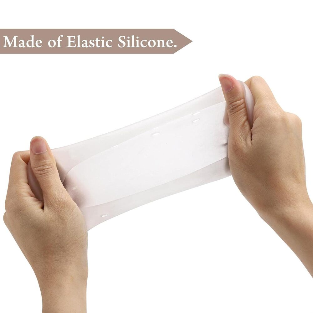 Silicone Half Heel Socks - Color: Transparent