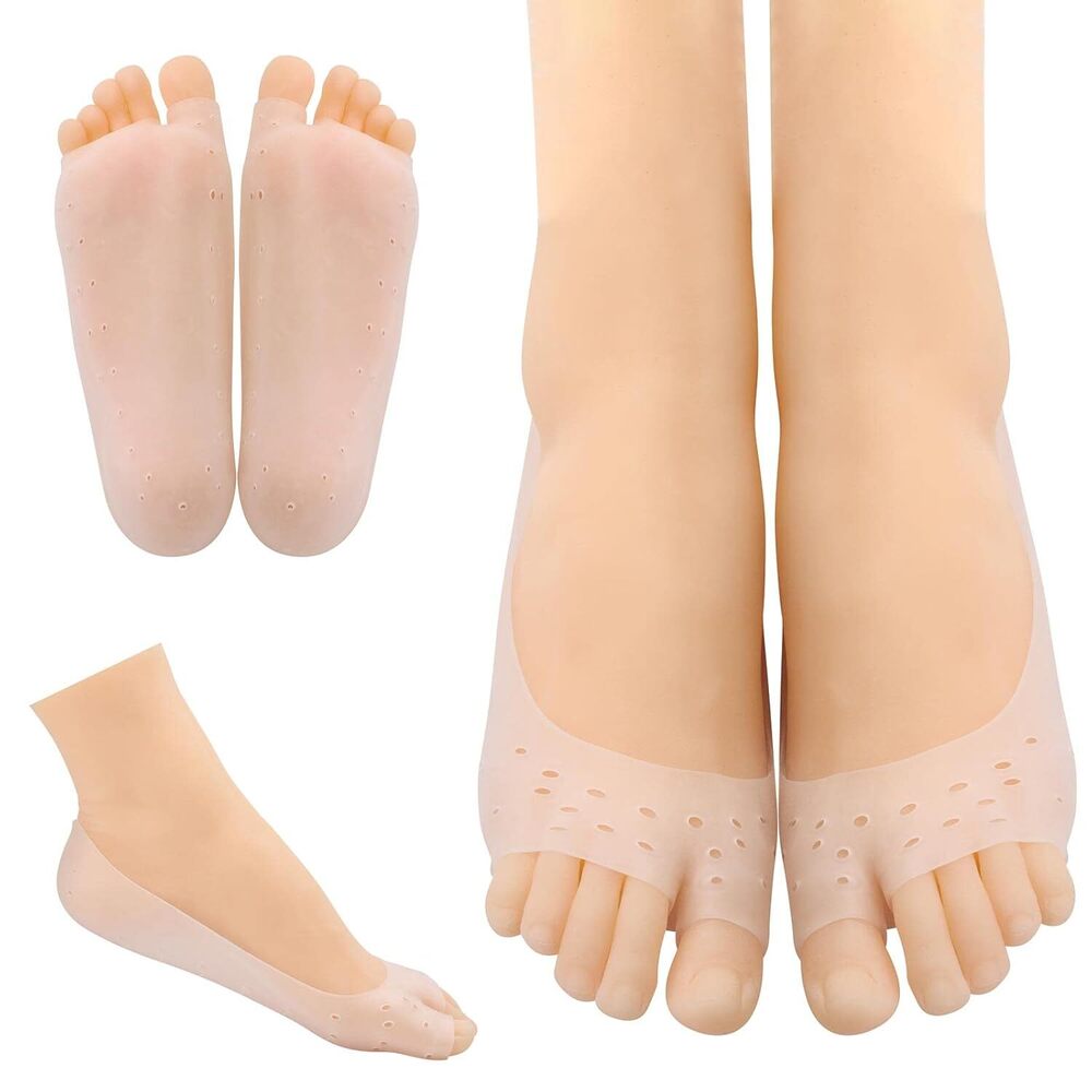 Silicone Half Heel Socks - Color: Transparent