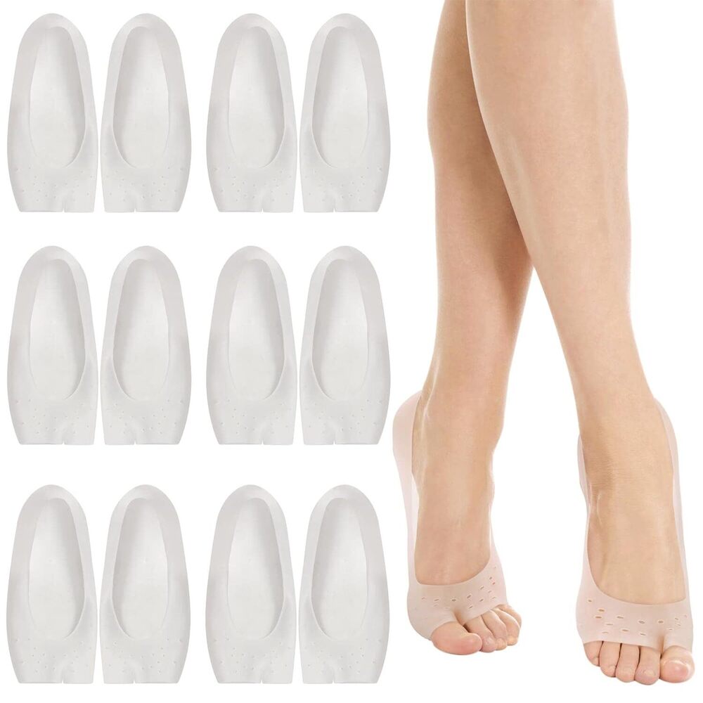 Silicone Half Heel Socks - Color: Transparent