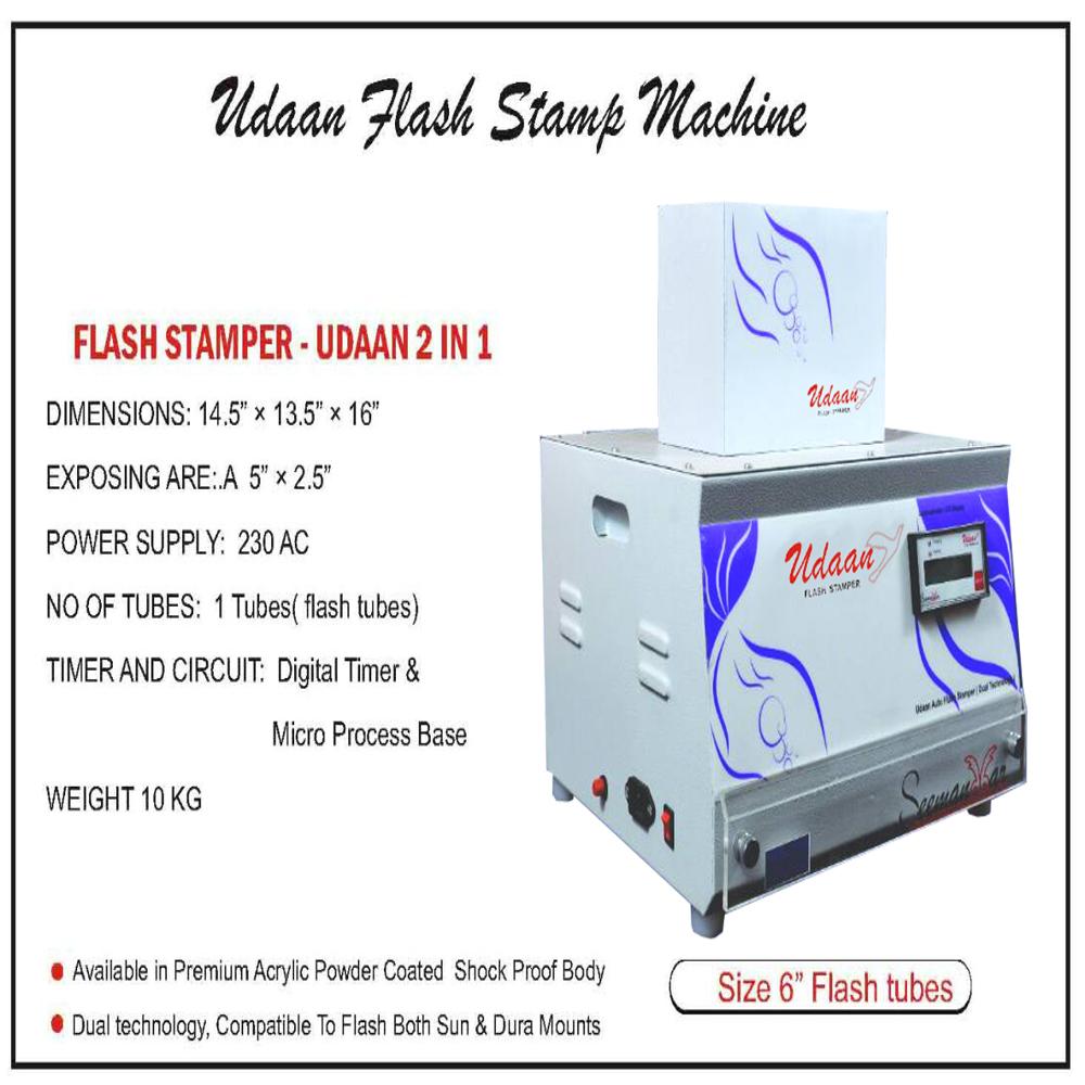 Quickflash Flash Stamp Machine - Capacity: 30 To 40 Pcs/hr