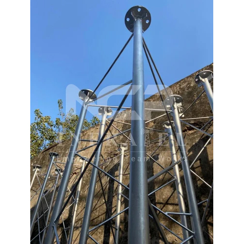 Hot Dip Gi Galvanized Self Supporting Tower Mast - Application: Telecom