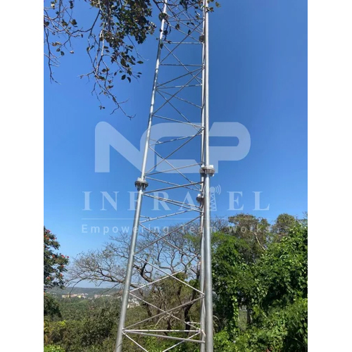 Hot Dip Gi Galvanized Self Supporting Tower Mast - Application: Telecom