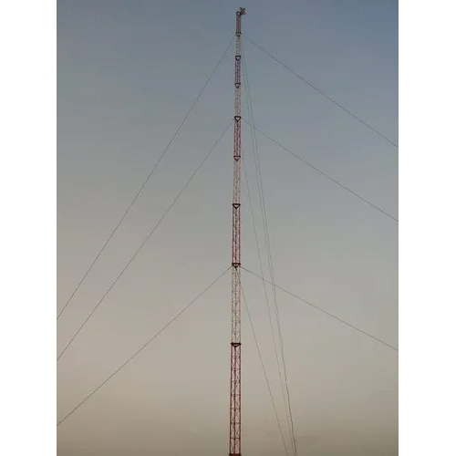 Internet Guyed Mast Tower - Application: Telecom