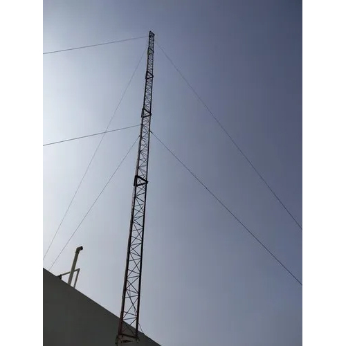Internet Guyed Mast Tower - Application: Telecom