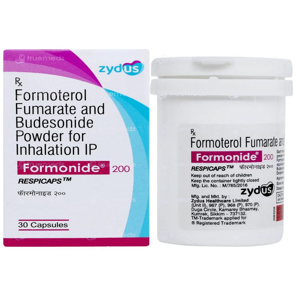 Formonide 200 Formoterol (6Mcg) + Budesonide (200Mcg) Capsule - Drug Type: General Medicines