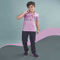 Purple Color Half Sleeves T Shirt