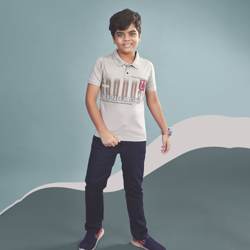 Art NO-1186 Grey Color Half Sleeves T Shirt