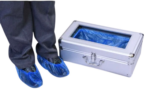 Automatic Shoe Cover Dispenser Machine - Color: Silver