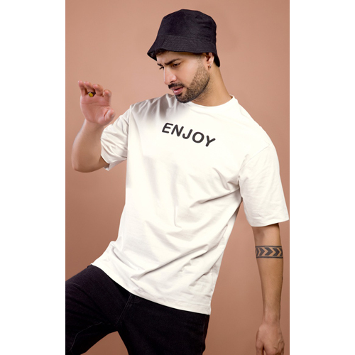 Plain Knit Half Sleeves Round Neck T Shirt