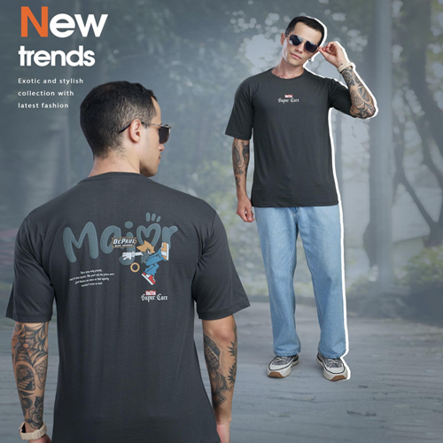 K7145-01 Half Sleeves Round Neck T Shirt - Age Group: Adult