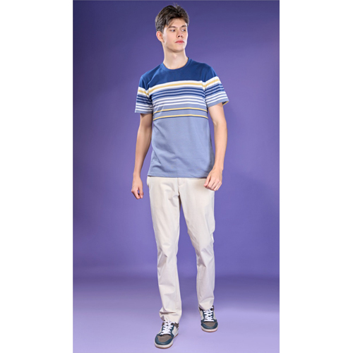 K6369-05 Crisp Fabric Round Neck T Shirt