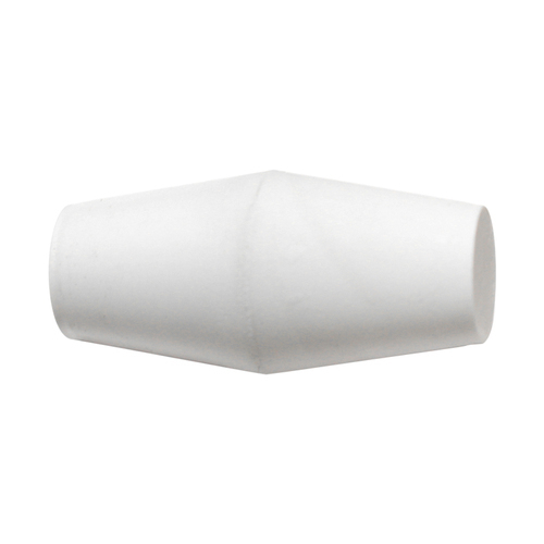 White Dholak or Drum Shape Rubber Ball 35'17