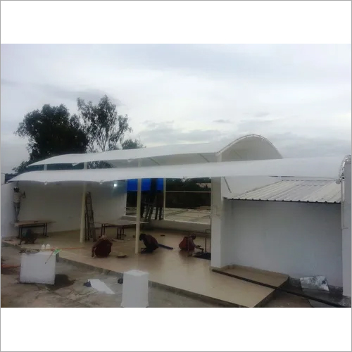White Parabolic Tensile Structures