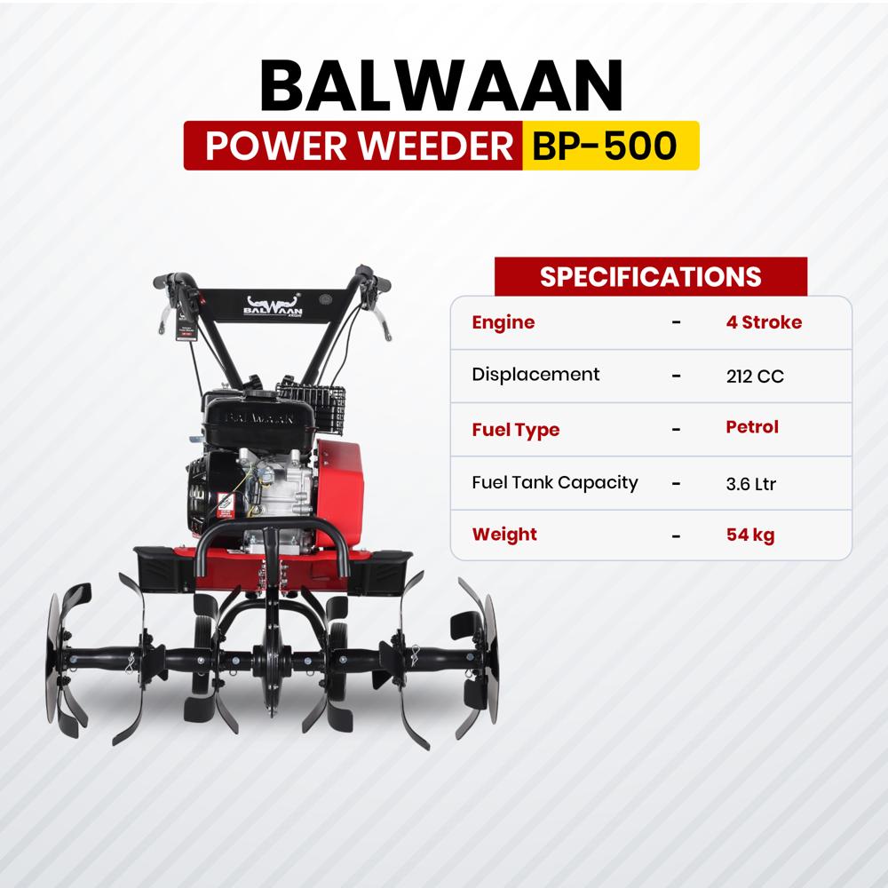 Balwaan Bp 500 Power Weeder - (Mpdt) (Light Weight) - Features: Good Qulaity