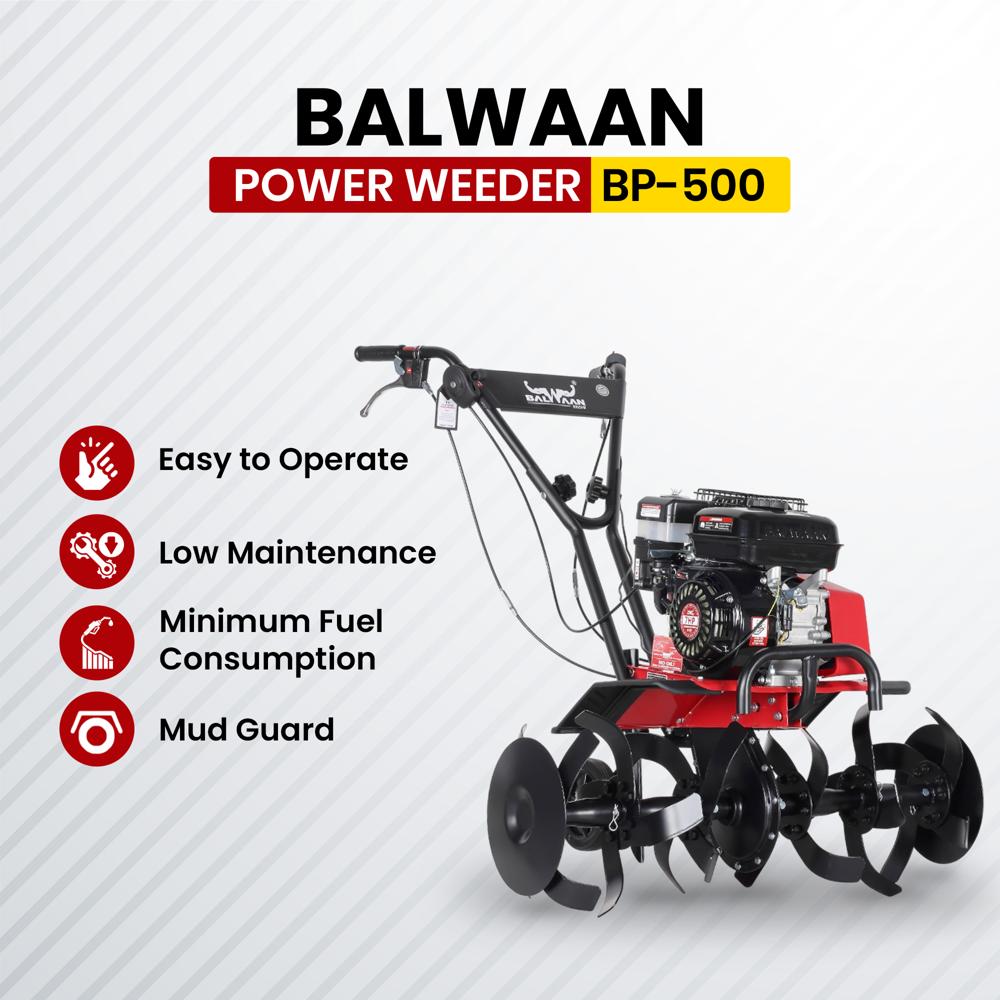 Balwaan Bp 500 Power Weeder - (Mpdt) (Light Weight) - Features: Good Qulaity