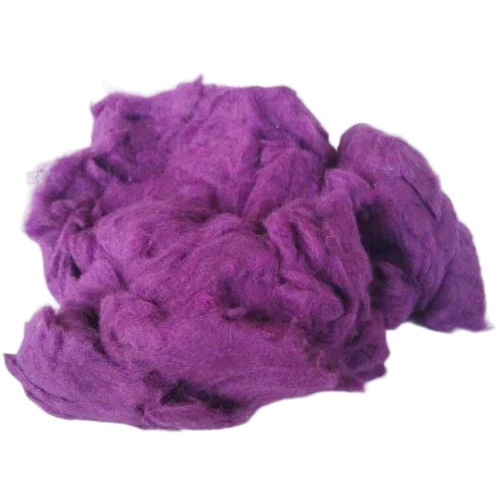 Violet Recycled Cotton Fiber - Cultivation Type: Organic