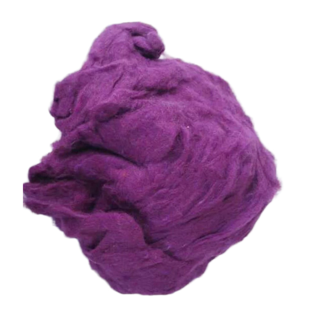 Violet Recycled Cotton Fiber