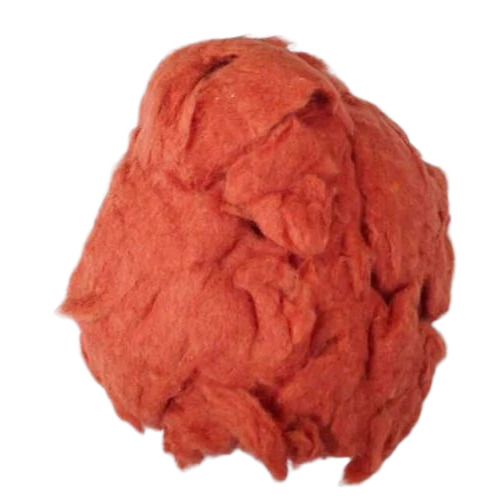 Orange Recycled Cotton Fiber