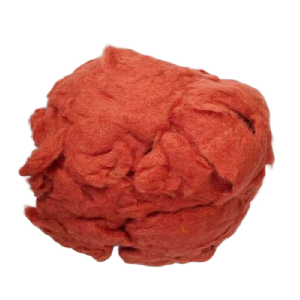 Orange Recycled Cotton Fiber