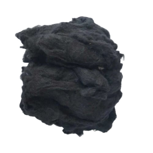 Black Recycled Cotton Fiber