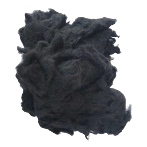 Black Recycled Cotton Fiber